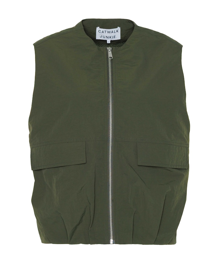 Dames gilet groen