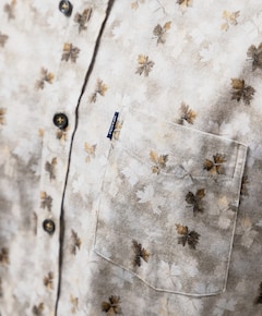 Heren overhemd lange mouw beige