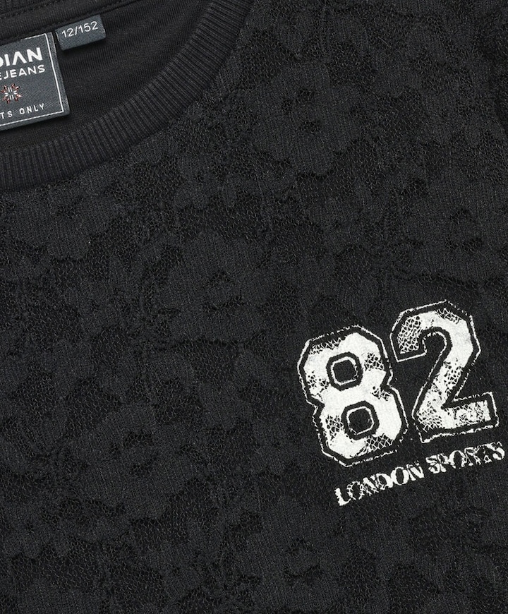 Meisjes longsleeve zwart