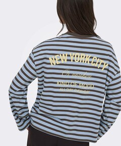 Dames longsleeve blauw