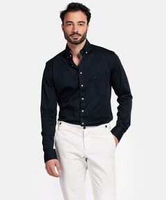 Overhemd lange mouw blauw