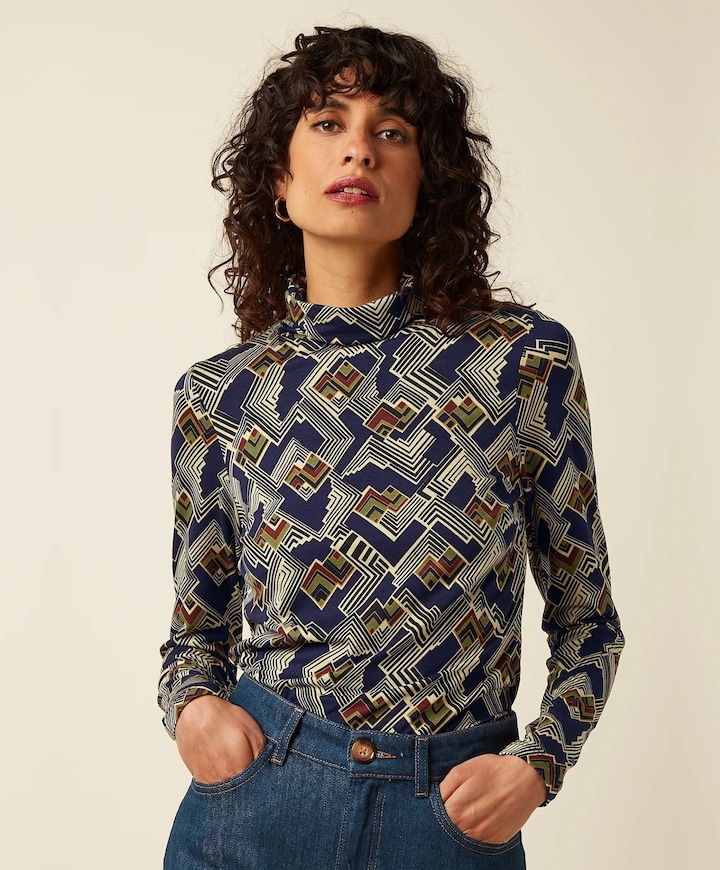 Dames top blauw