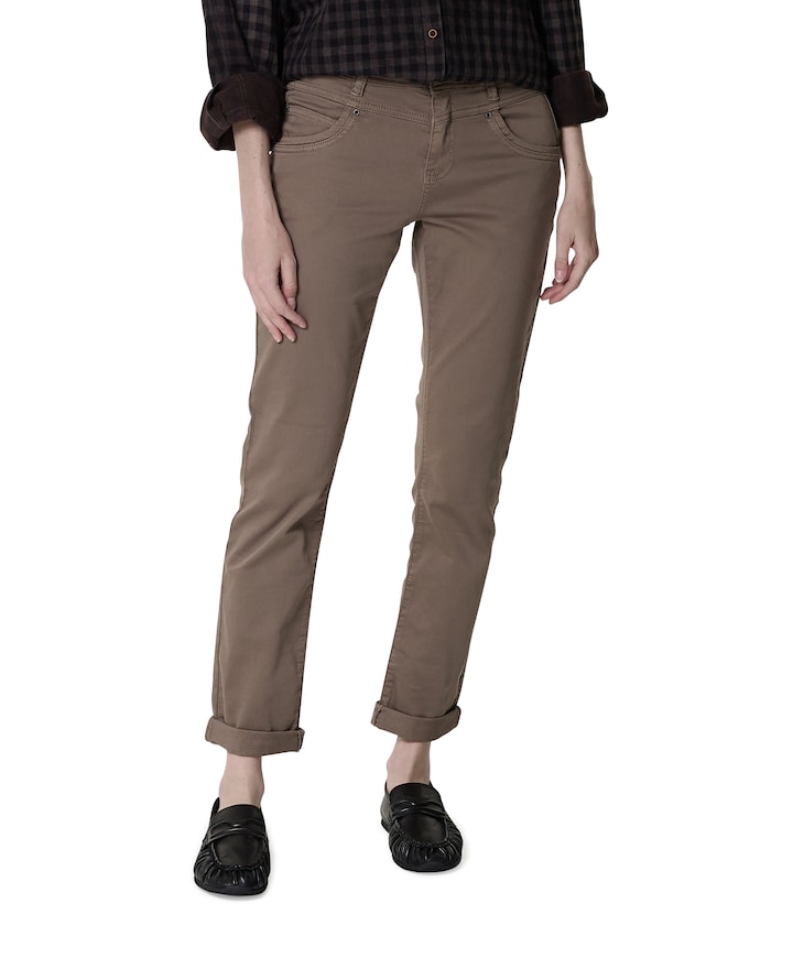 Relax jog colour dames broek bruin
