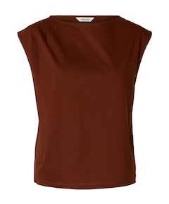 Dames top bruin