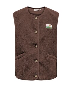 Meisjes gilet bruin