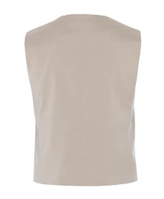 Dames gilet beige