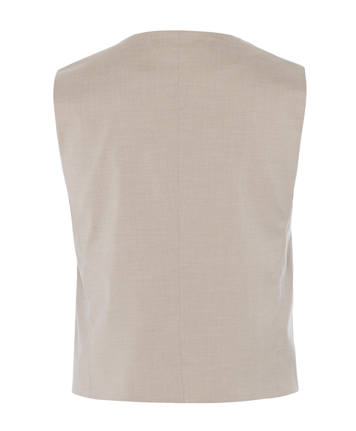 Dames gilet beige