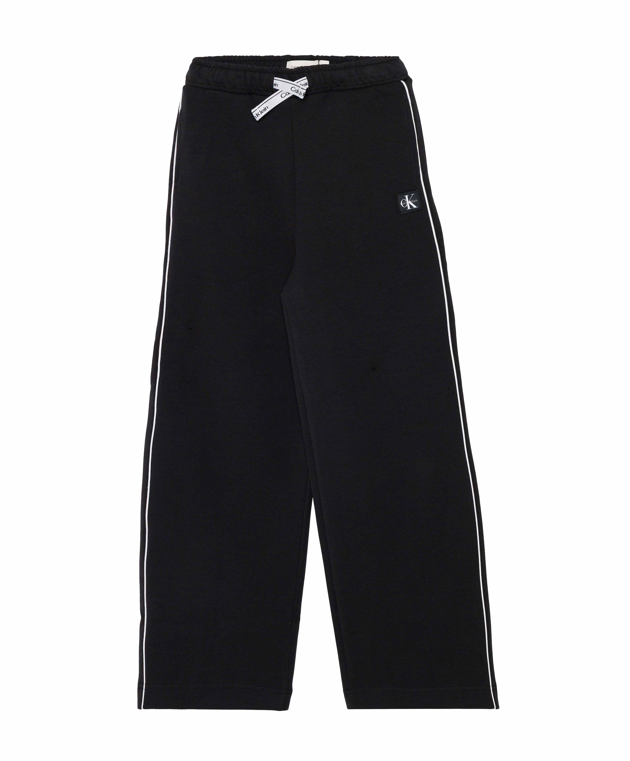 INTERLOCK PIPING meisjes broek zwart