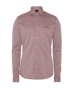Heren overhemd lange mouw rood