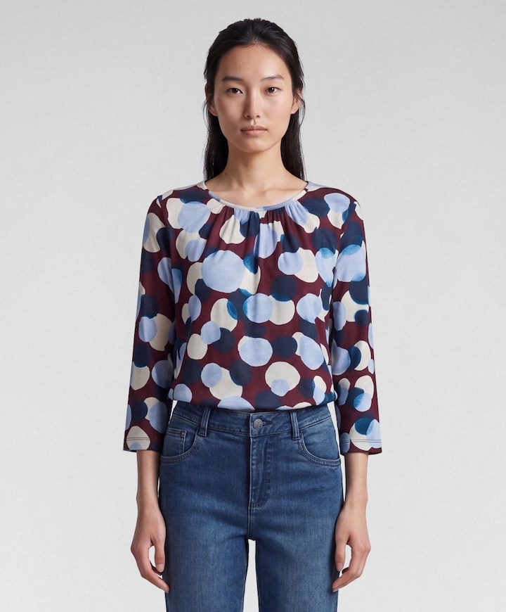 Dames longsleeve bordeaux
