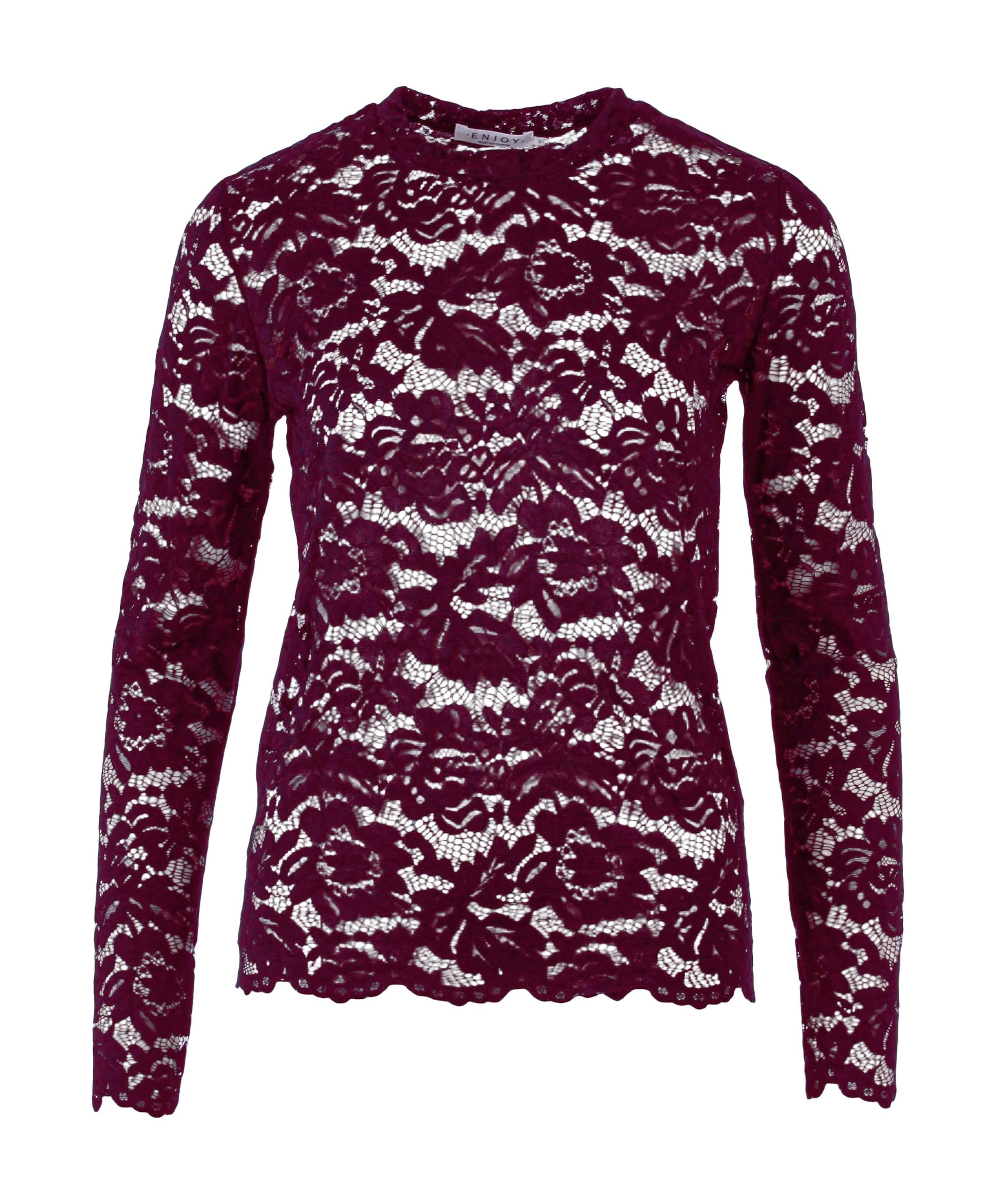 Dames top bordeaux