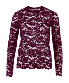Dames top bordeaux