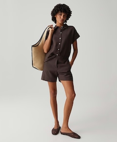 Melane oasis dames korte broek bruin