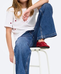 KOGCALIFORNIA MW WIDE FLARED REA NO meisjes jeans blauw