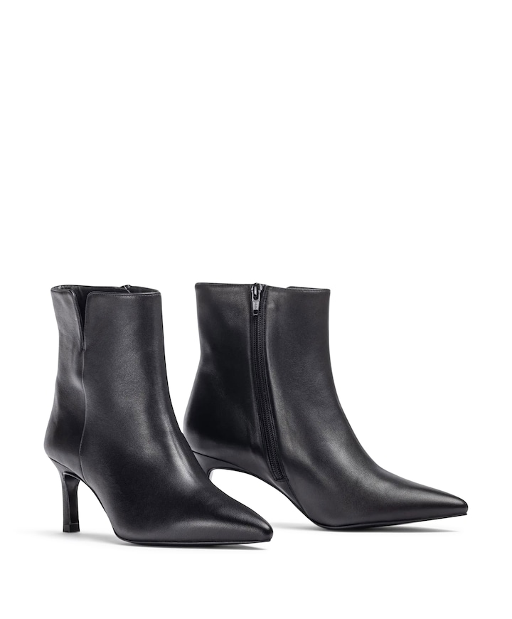 Loroya dames enkellaarzen zwart