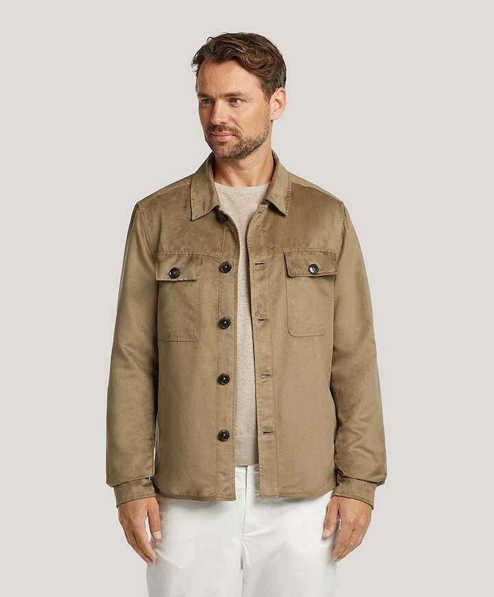 Heren jas beige