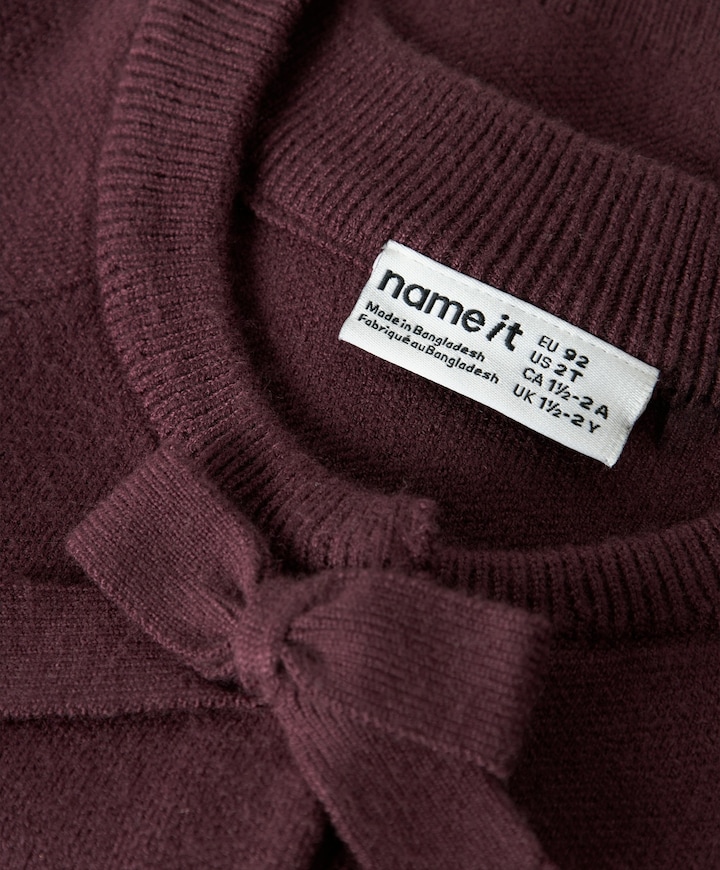 Meisjes vest bordeaux