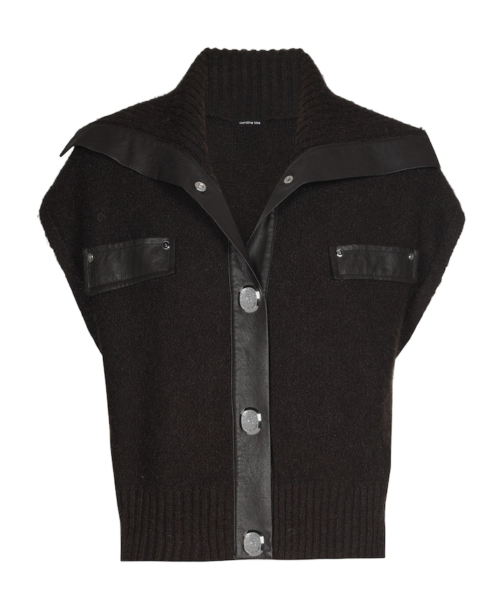 Dames gilet bruin