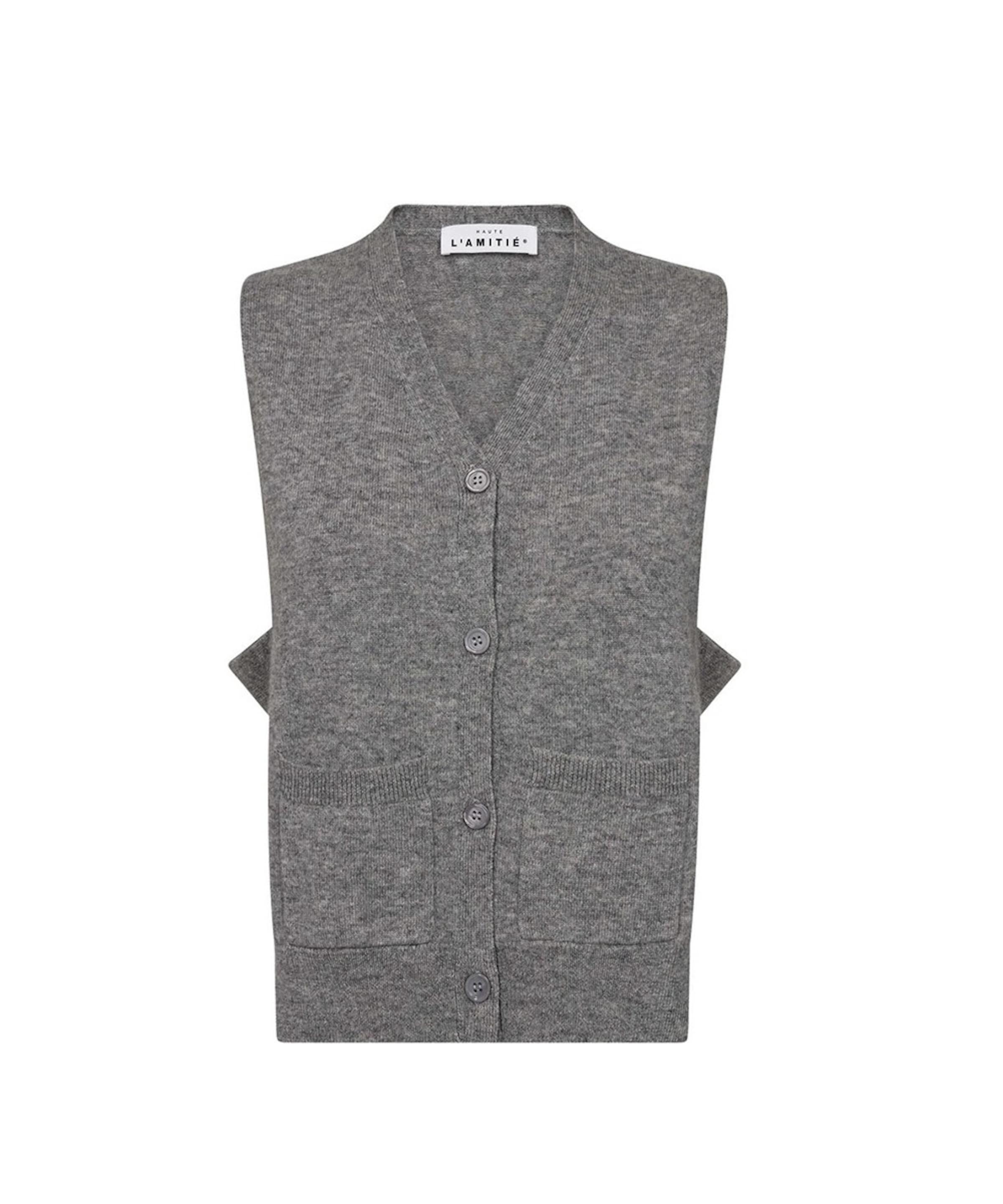 Dames gilet grijs