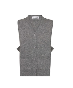 Dames gilet grijs