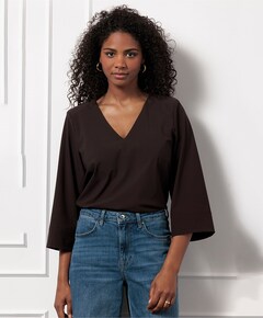 Dames longsleeve bruin