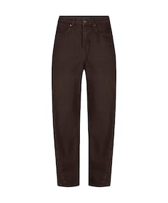 Trousers barrel jeans cacao dames jeans bruin
