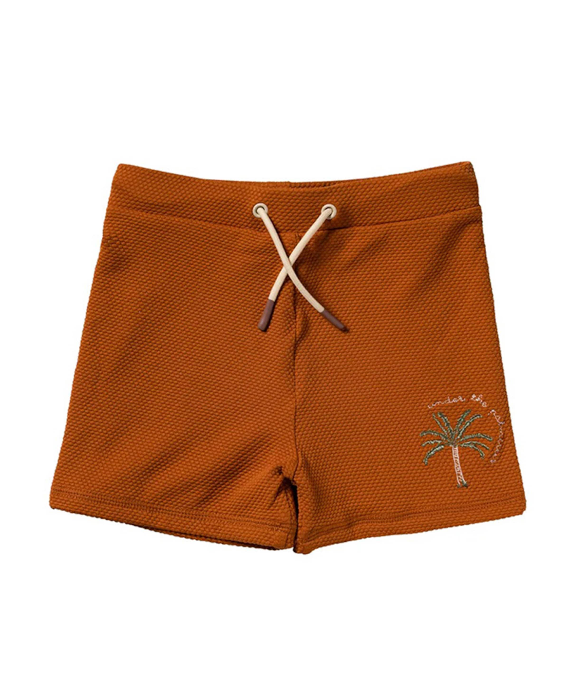 Jongens zwemshort brique