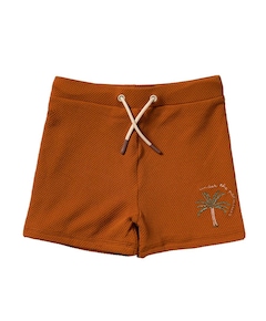 Jongens zwemshort brique