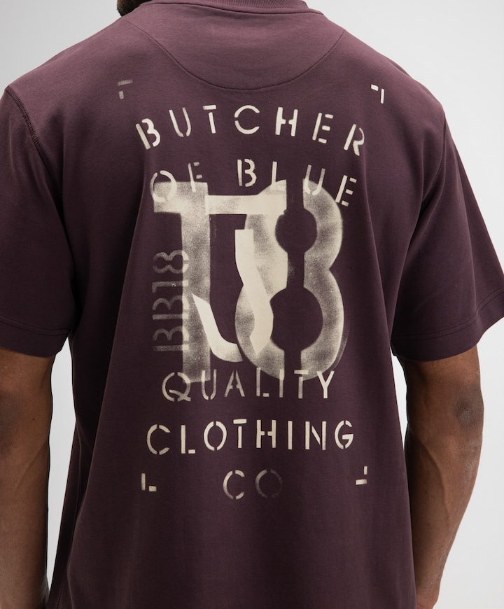Heren T-shirt paars