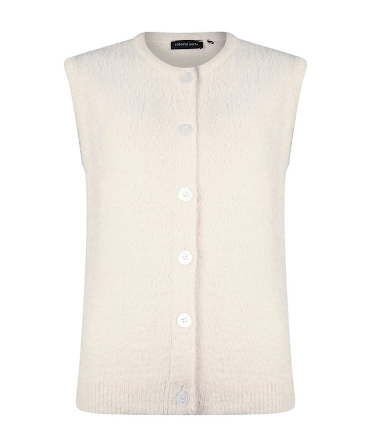 Dames gilet ecru