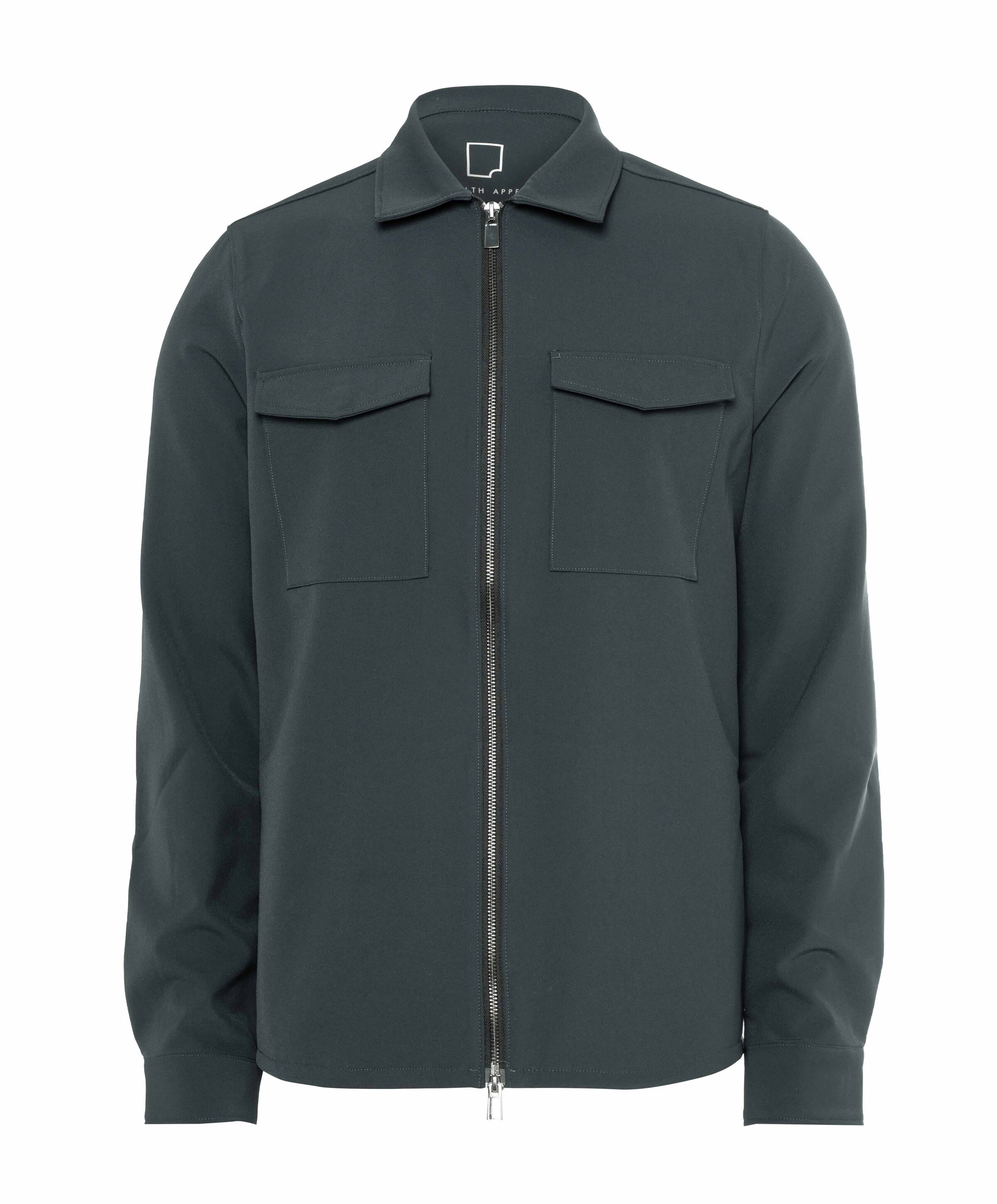 Heren overshirt grijs
