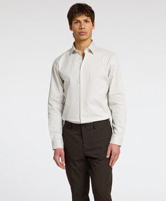 Overhemd lange mouw beige