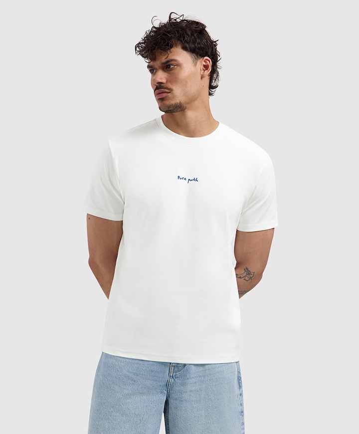 Heren T-shirt ecru