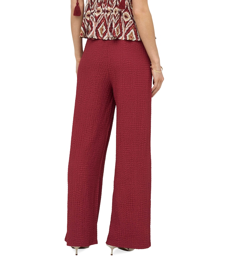 ONLERIKKA HW WIDE CRINKLE dames broek rood