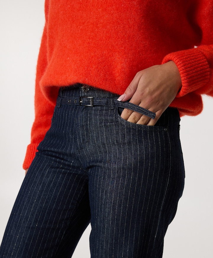 LIZ BELT dames jeans blauw