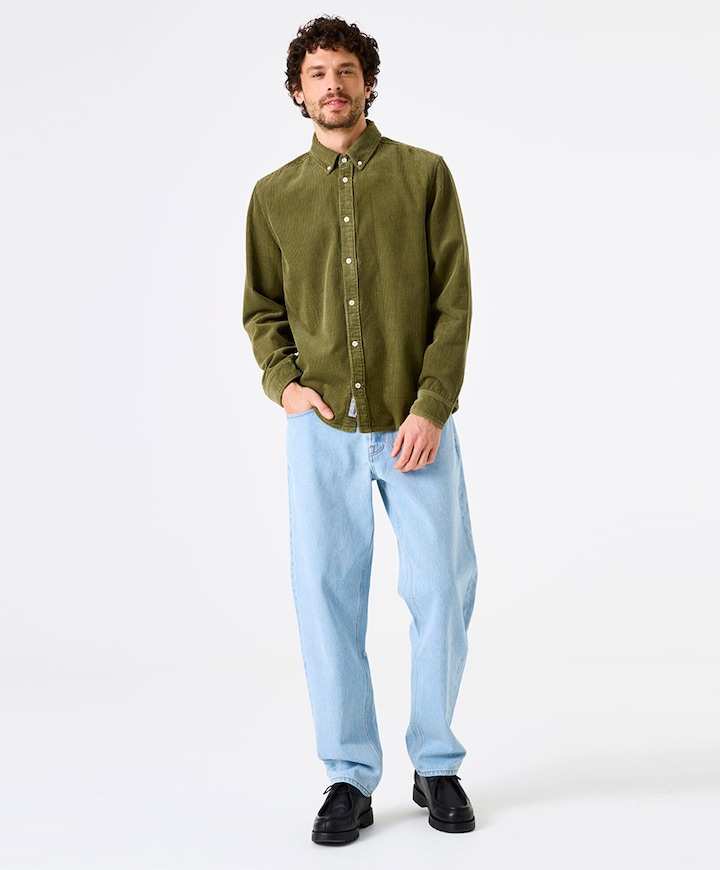 Heren overshirt groen