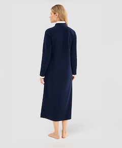 Dames ochtendjas blauw