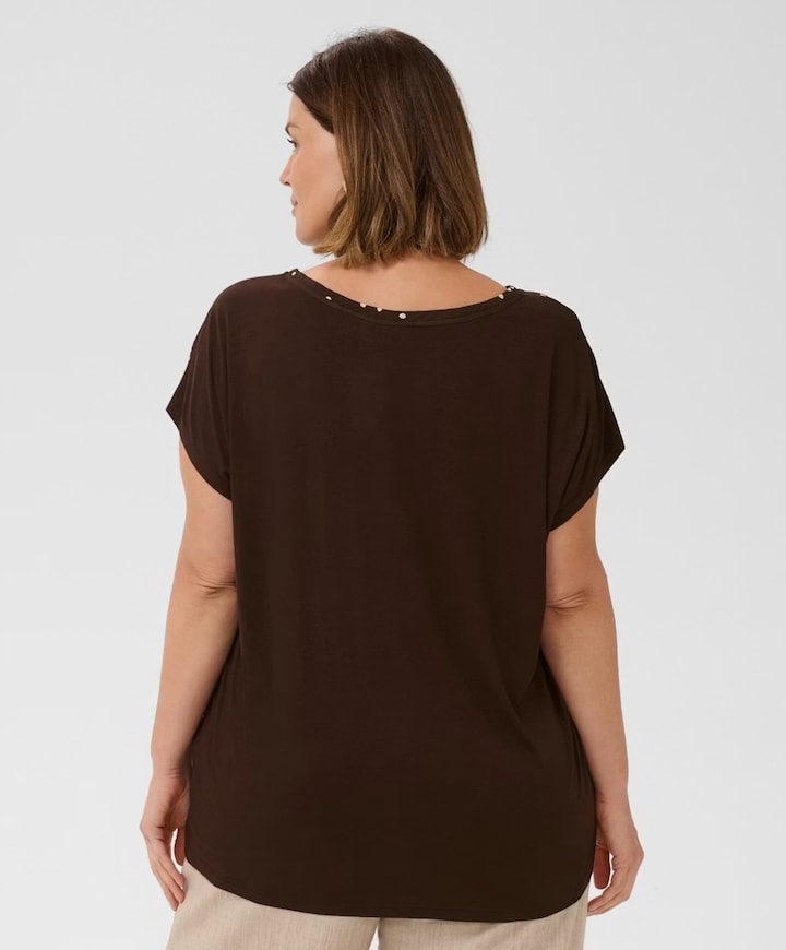 Dames blouse bruin