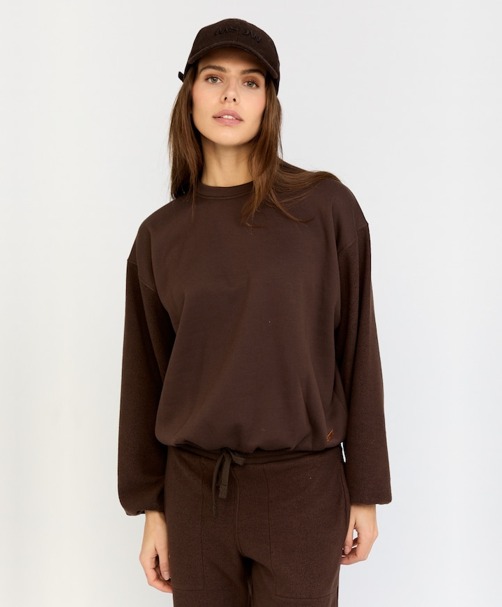 Dames sweater bruin