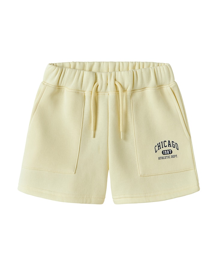 NKFFABIA SWEAT SHORTS BRU meisjes korte broek geel