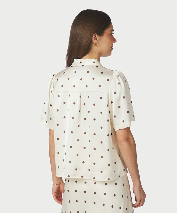 Dames top ecru