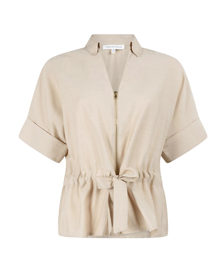 Dames blouse beige