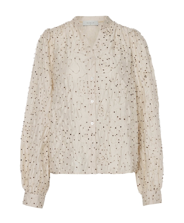Dames blouse beige