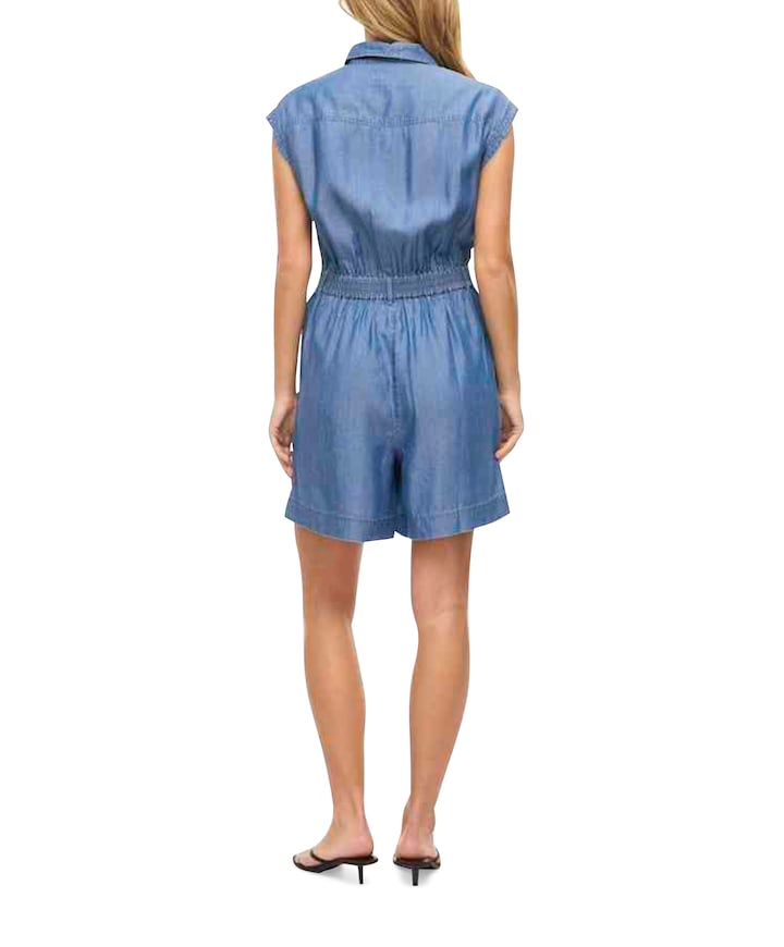 VITEVIRA dames playsuit blauw