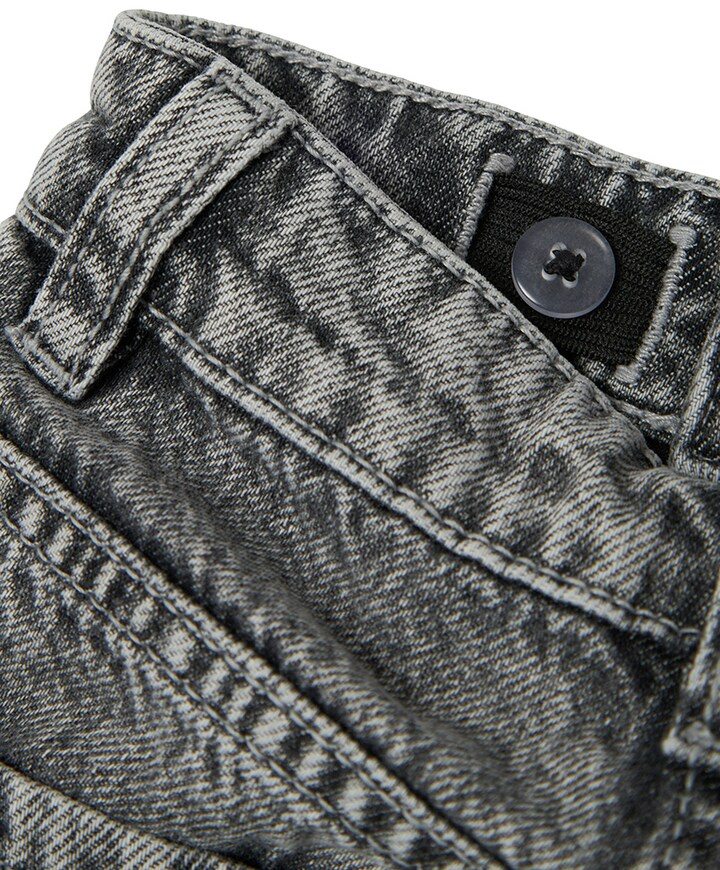 NMFBELLA MOM EMB JEANS 3285-BE R meisjes jeans grijs