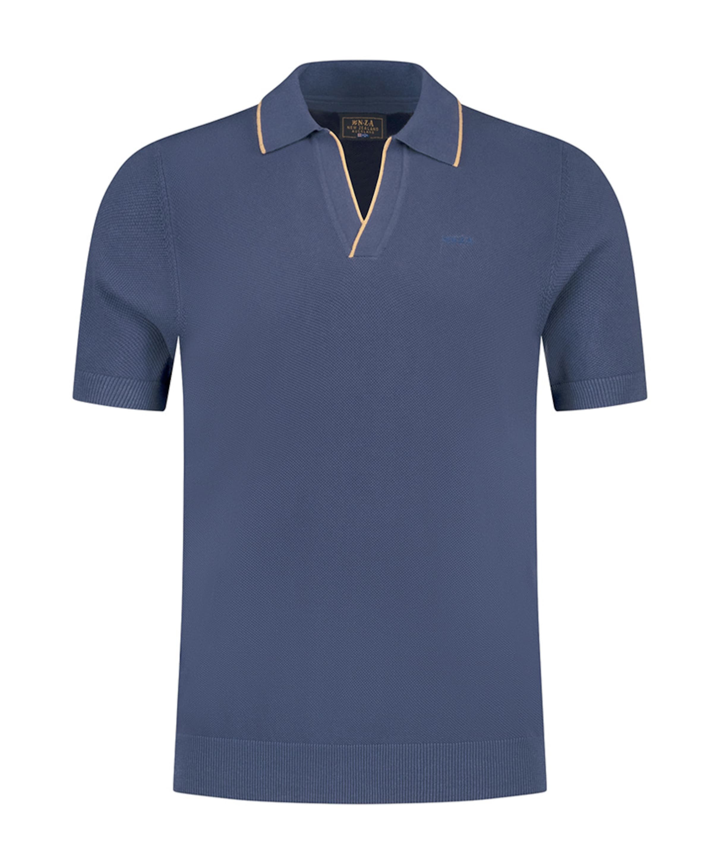 Heren polo blauw