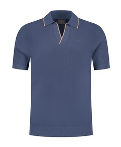 Heren polo blauw
