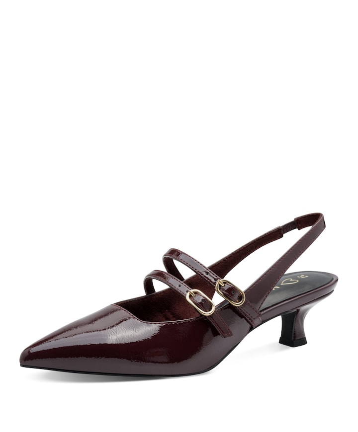 dames slingbacks bordeaux