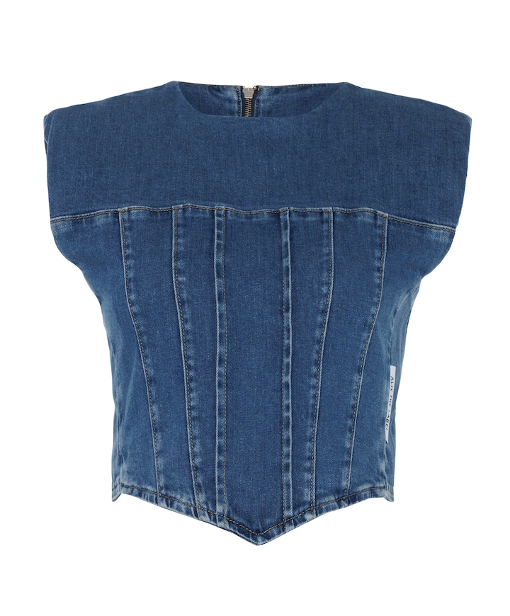 Dames top blauw