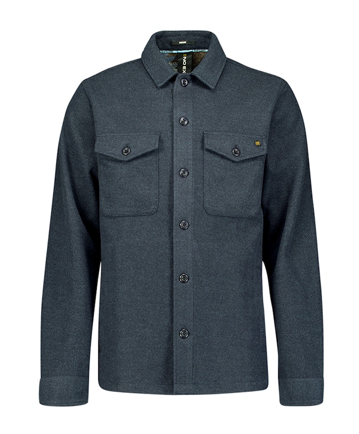 Heren overshirt blauw